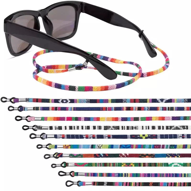 1 pz occhiali da sole in cotone colorato cinturino per occhiali cavo per catena occhiali da lettura catena String Holder collo cavo occhiali occhiali stringa
