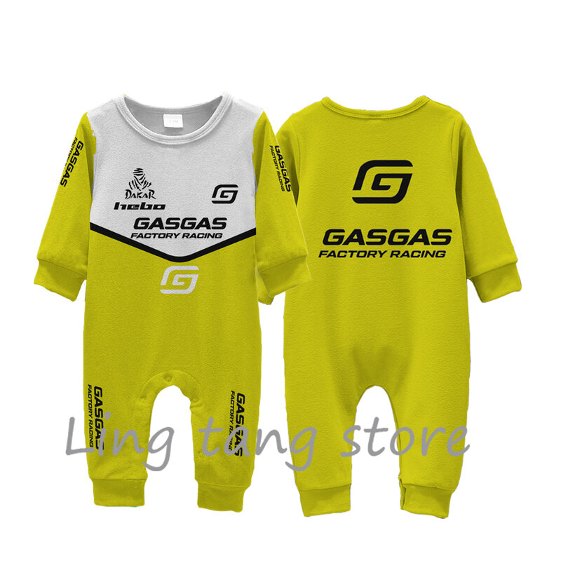 GASGAS-Outdoor Extreme Sports Bodysuit, Baby Fan Bebe Creeper, Red Team Racing Competição, Venda quente, Novo, 2023