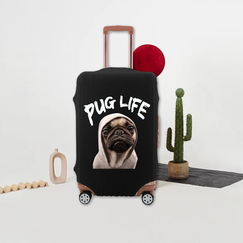 Чехол для багажа с рисунком собаки, съемный защитный чехол, толстый Пыленепроницаемый Чехол для багажа, подходит для путешествий 18-32 дюйма, ...