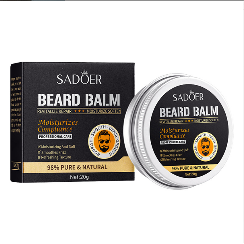 Bálsamo Natural para Barba, crema de cuidado profesional, cera hidratante, Alisador, Dashing, Gentlemen, Groomed, Beard Styling