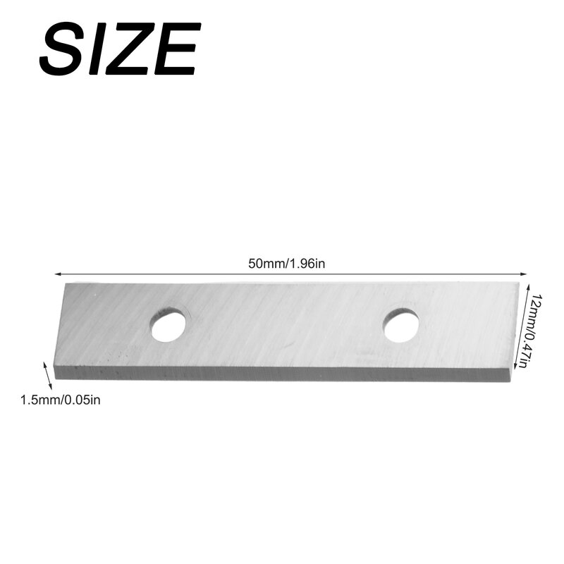 10pcs Scraper Blades With 1Pcs Paint Scraper Square 50x12x1.5mm For Wood Surfacing And Scrape Off Paint From Flat Home Tools