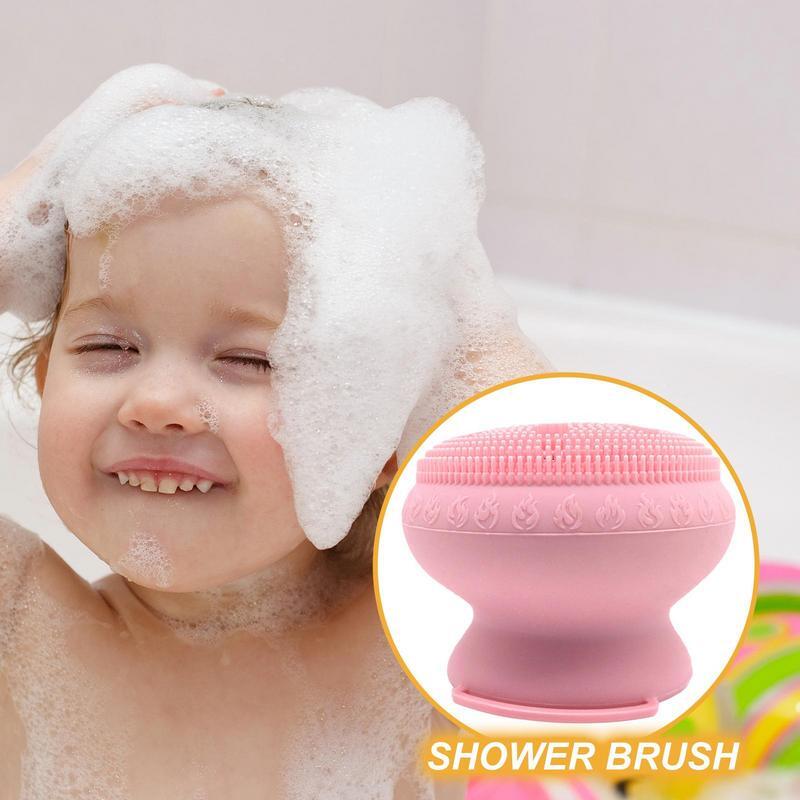 Sikat mandi tubuh silikon gurita, bentuk Shower Eksfoliasi gelembung alas mandi mudah digunakan pemijat pembersih kulit Aksesoris Kamar Mandi
