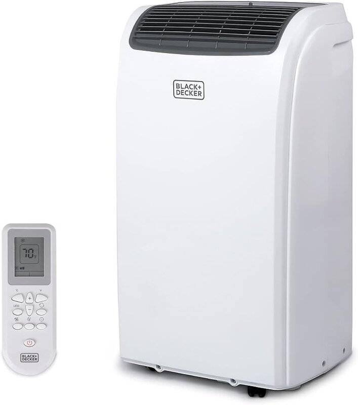 Climatiseur 12,000 BTU portable pour pièce jusqu'à 550 Sq. Federation-Unité AC 4 en 1, aquarelle, chauffage et ventilateur, blanc