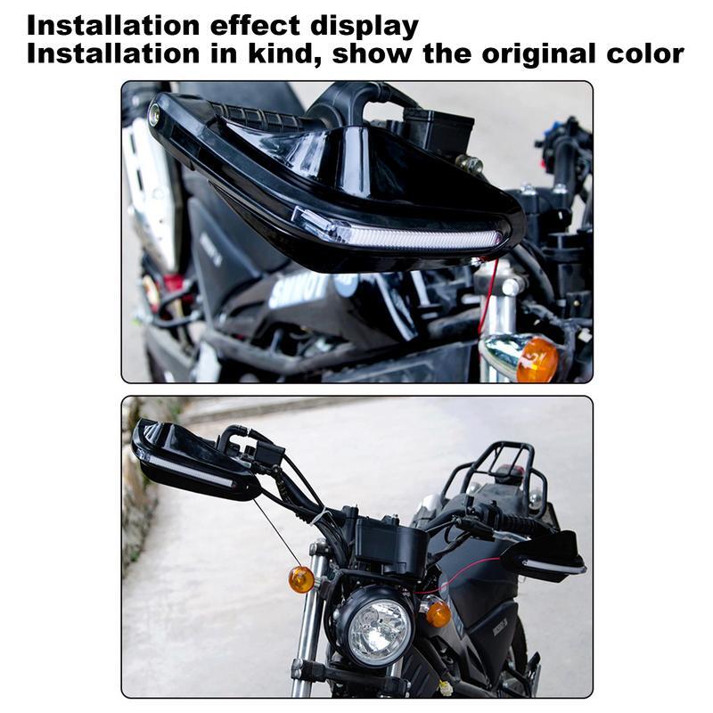 LEDターンシグナル、スクーター保護具を内蔵したオートバイハンドルバーガード、オートバイ用のもの