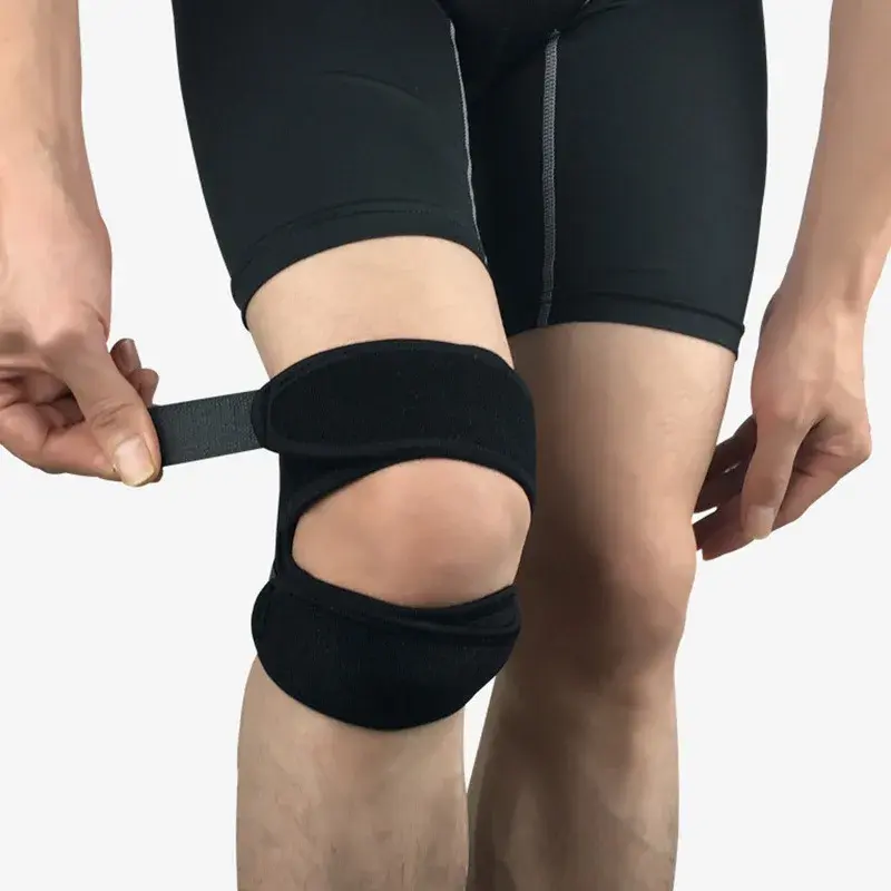 1PC supporto rotuleo regolabile ginocchiere fascia elastica per ginocchio fascia per bretelle traspirante uomo donna supporto Fitness abbigliamento sportivo nuovo