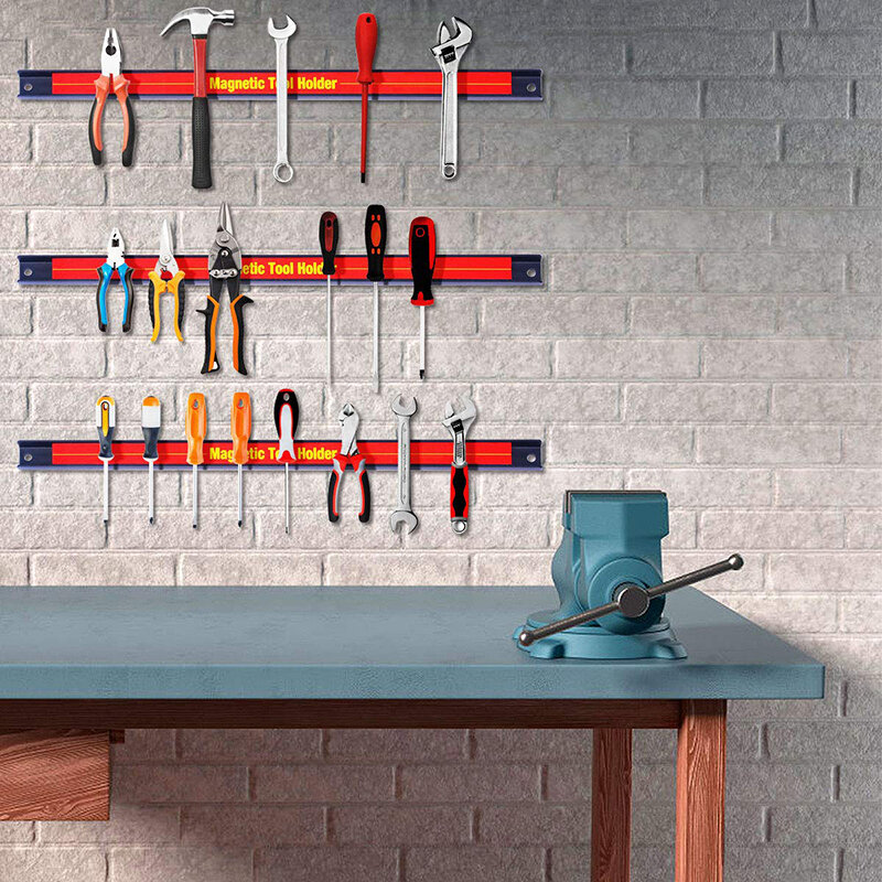 Heavy-duty Magnet Tool Bar Strip Rack,Magnetic Tool  Holder,Wrench Organizer Wall Mounted Storage Tool Bar Strip Rack Space-Save