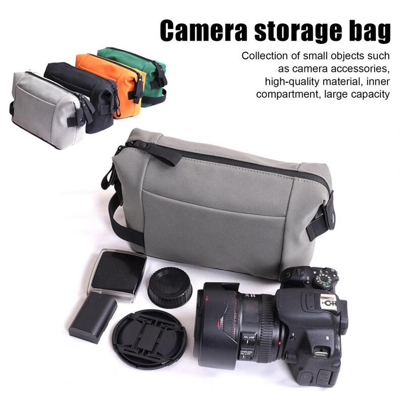 Reutilizável de alta qualidade instant camera carry bag cover recipiente de câmera de couro artificial acessórios de câmera de grande capacidade
