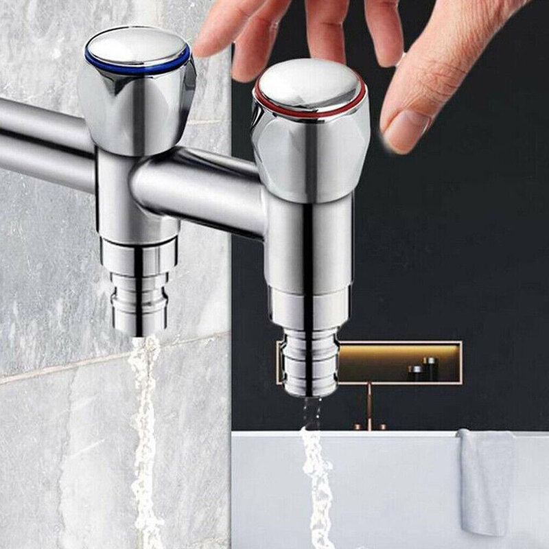 2PCS Hot Cold Tap Top Head Faucet Cover Universal Sink Handle Knob Switch Kitchen Bathroom Faucet Replacement Parts