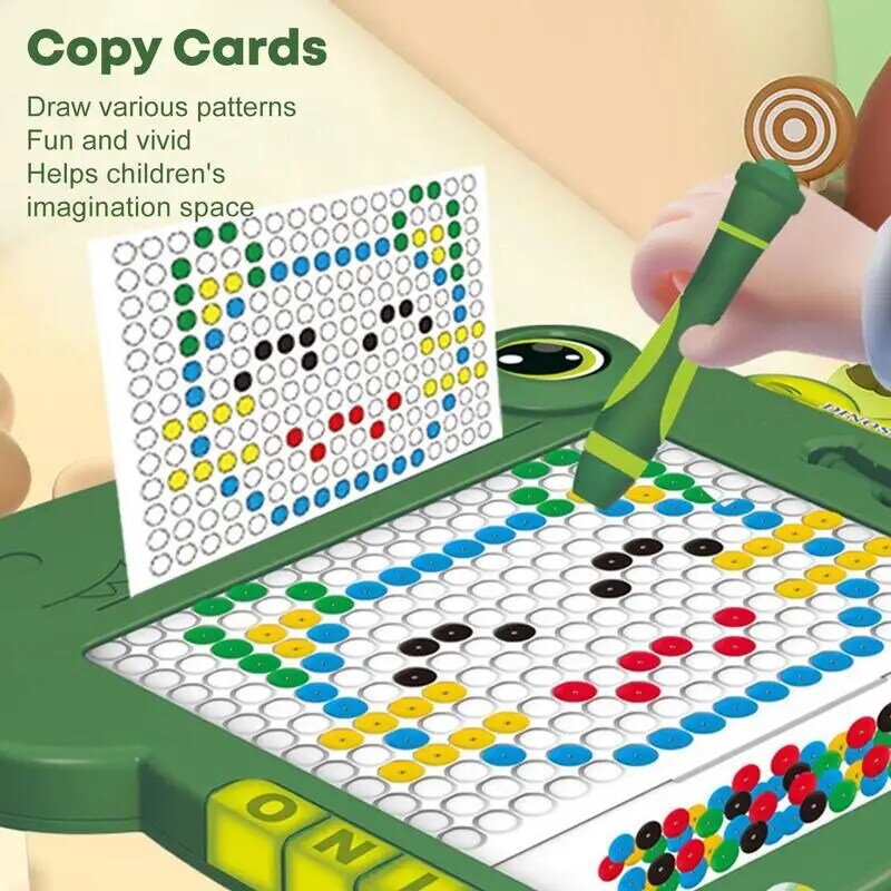 Lavagna magnetica a forma di dinosauro tavole colorate Doodle tavolo da disegno magnetico per bambini giocattoli educativi per bambini in età prescolare Montessori