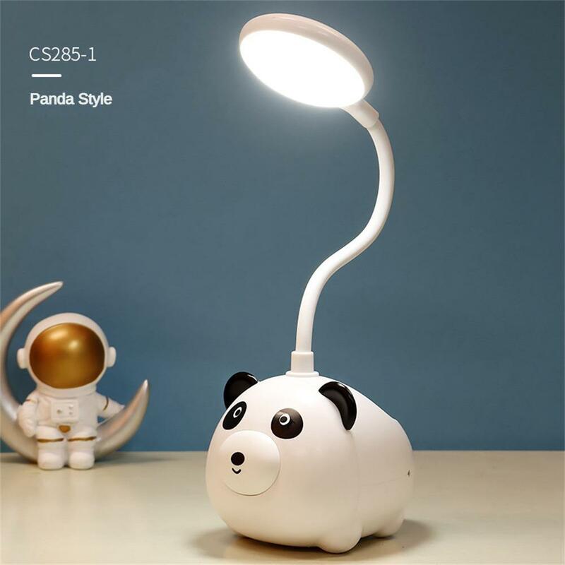 Penholder Lamp Cartoon Panda Table Light Reading Lamp Desk Lamp Table Lamp Panda Table Lamp Cute Creative Usb Table Light
