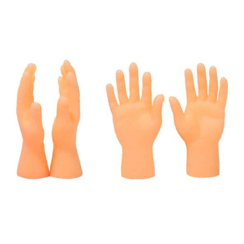 4/10 pçs modelo mãos pequenas para boneca fantoche dedo universal crianças papel para pl dropship