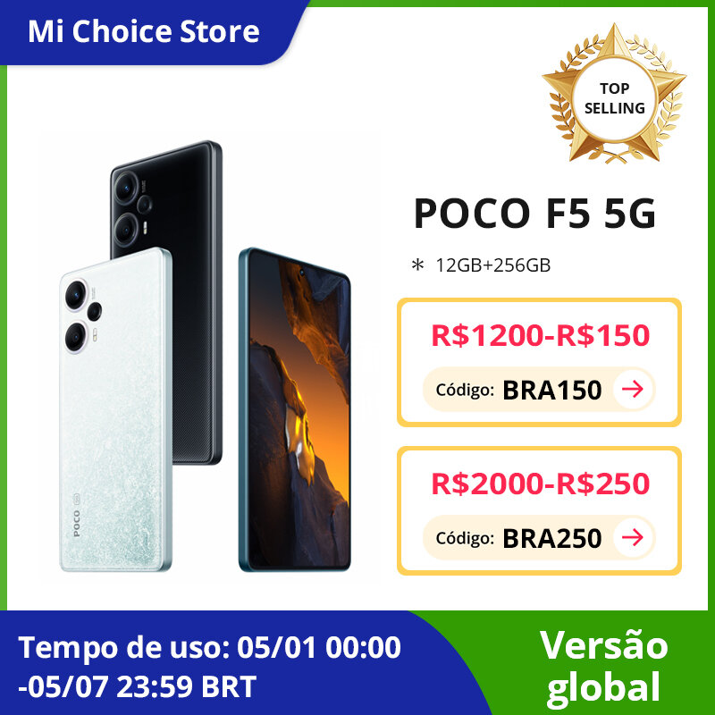 POCO-Smartphone F5 5G, version globale, Snapdragon 7 +, Isabel 2, Octa Core, écran AMOLED 120Hz, triple caméra 64MP, 67W, NDavid, IVA inclus