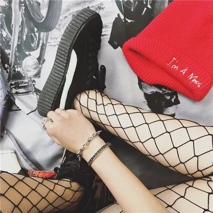 Women Tights Fishnet Sexy Erotic Lingerie Mesh Pantyhose Club Stocking Crotchless Hollow Out Anti-stripping Breathable Wholesale