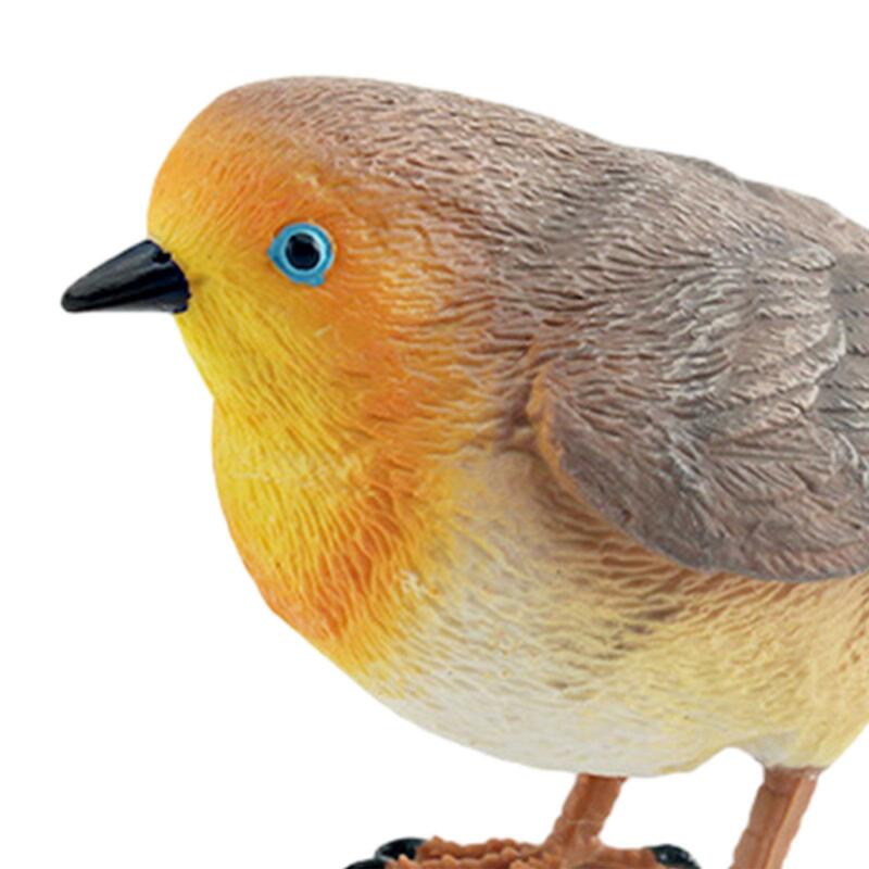 Simulatie Vogel Figuren Speelgoed Vogel Beeldjes Fotografie Rekwisieten Mockingbird Model Miniatuur Vogels Decor Voor Verjaardag Huis