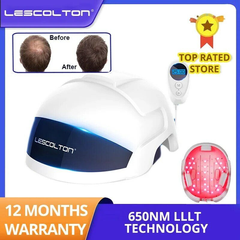 레이저 치료 모발 성장 헬멧, CE FCC 제품 치료, 얇은 모발, 적외선 복원, 모발 두께, 탈모 방지 캡