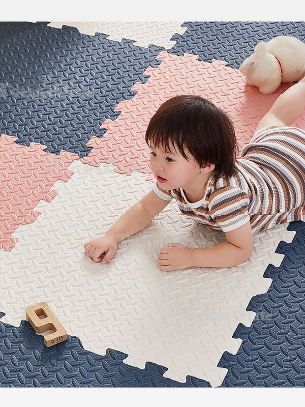 2.5cm 두께 아기 게임 매트, 게임 매트, 두꺼운 바닥 매트, 퍼즐 매트, 아기 발 매트, 60 × 60cm, 8 개