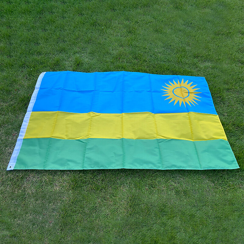 Aerxemrbrae Vlag Rwanda Vlag 150X90Cm Custom Vlag Banner Op Alle Size Nationale Vlaggen