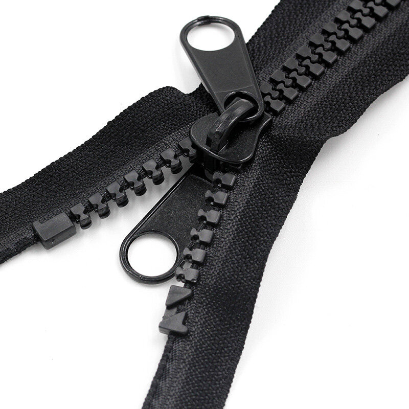 4เมตร10 # เรซิ่น Zippers เปิด-End เดี่ยว/คู่ Sliders ซิปสำหรับถุงนอนกระเป๋าเดินทางเต็นท์ยาวซิปอุปกรณ์เย็บผ้า DIY