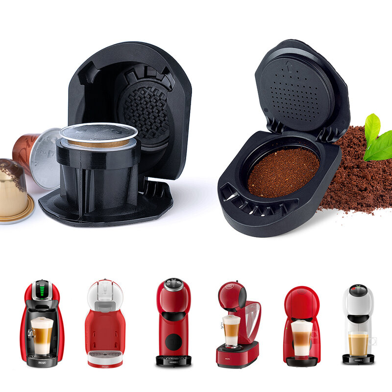 Adaptador de cápsula reutilizable para Dolce Gusto, conversión de cápsula de café Compatible con Genio S Piccolo XS, accesorios de máquina de café