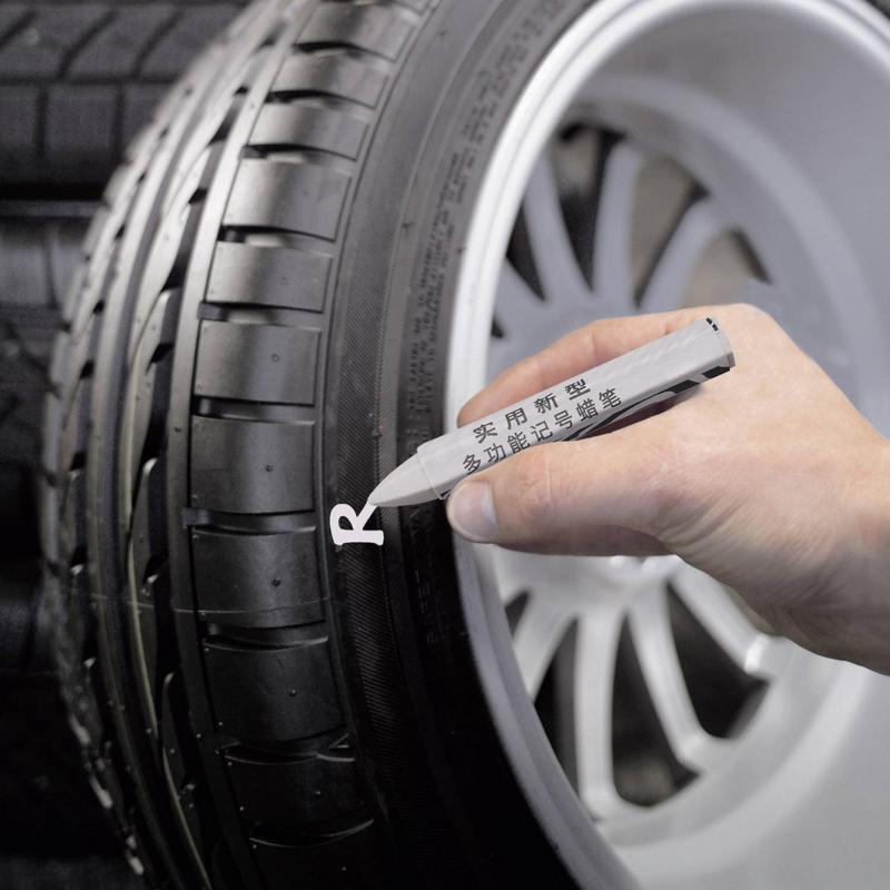 Impermeável pneu crayon marcador, resistente a óleo, portátil marcação giz de cera, danos nos pneus