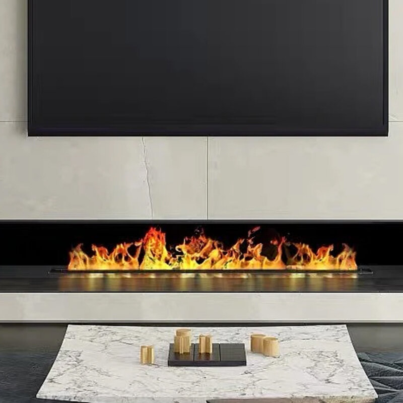 Современный Электрический камин с 3d-эффектом пламени и паром воды, Интеллектуальный увлажнитель воздуха для домашнего камина и декоративный телевизор