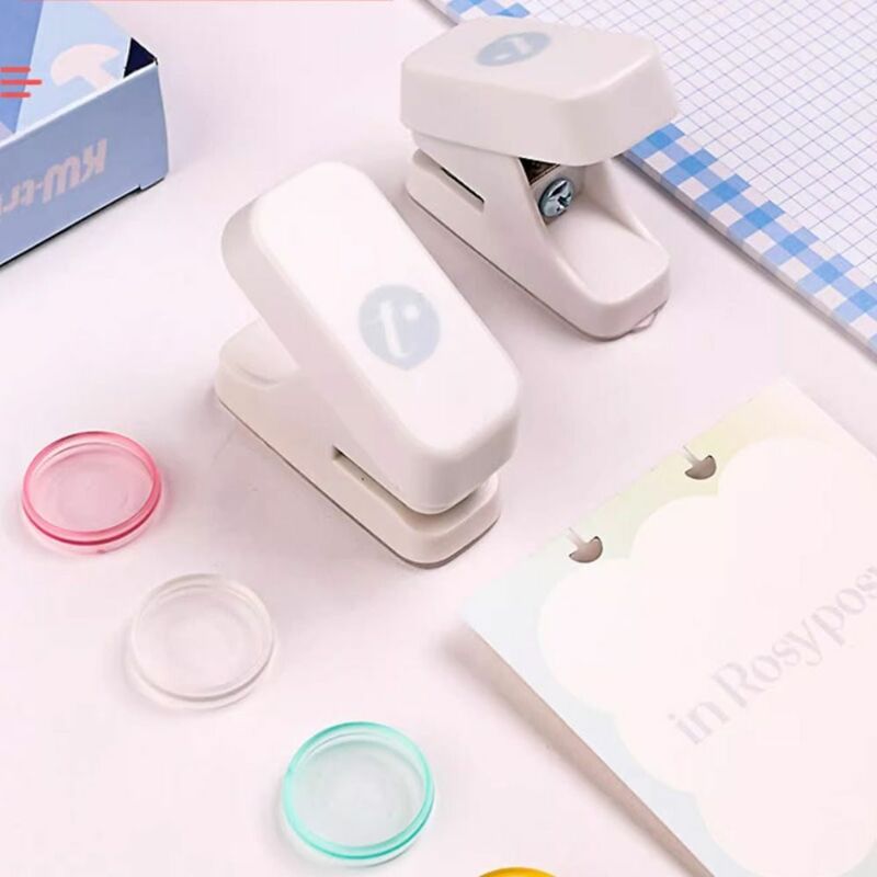 Creative Mushroom Hole Puncher Disc Ring Binding Cutter T-type Loose-leaf Hole Puncher Students Gift School Office Supplies