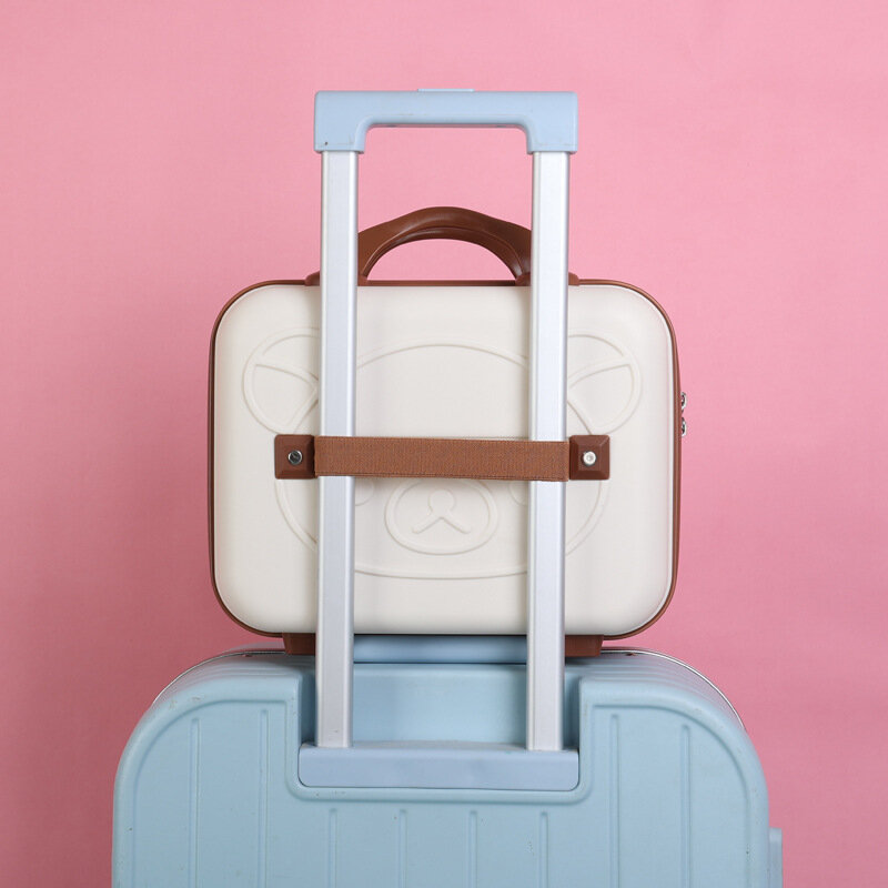 14 Inch PP Hand Luggage 3D Cartoon Vanity Case Multi-functional Mini Makeup Storage Bag Souvenirs