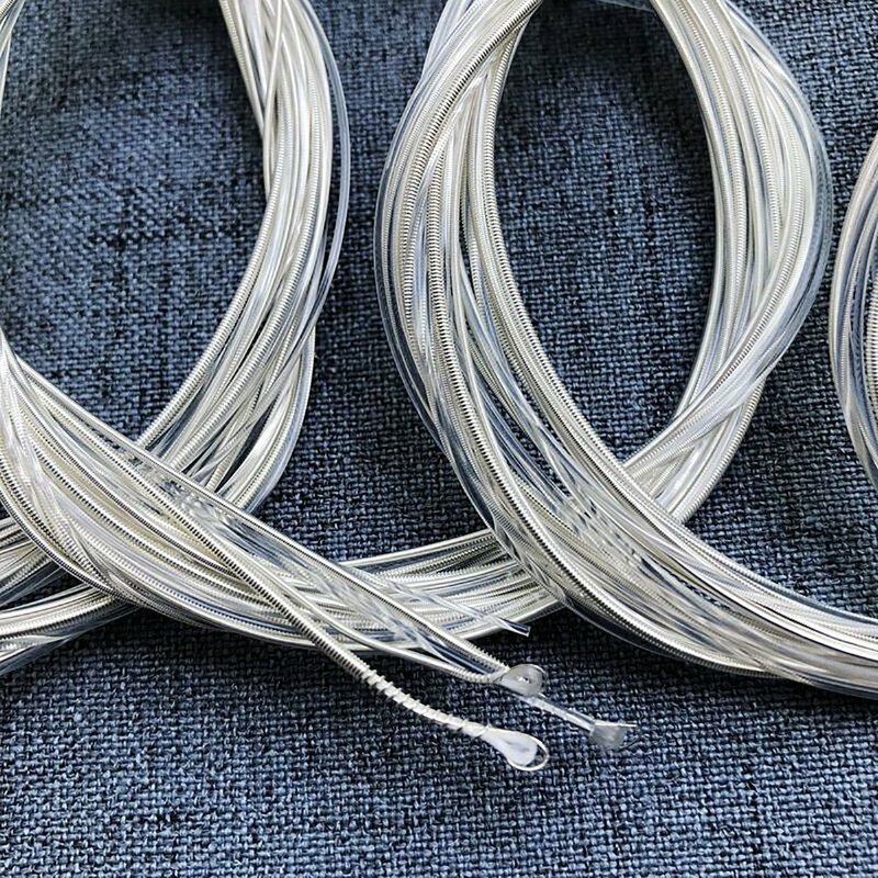 6pcs/set Classical Guitar Strings Super Light Clear Nylon Strings Silver-Plated Copper Musical Instrument Parts Accessories