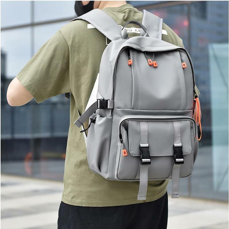Нейлоновый водонепроницаемый рюкзак для мужчин с USB-зарядкой, повседневный дорожный рюкзак для ноутбука 15,6 дюйма