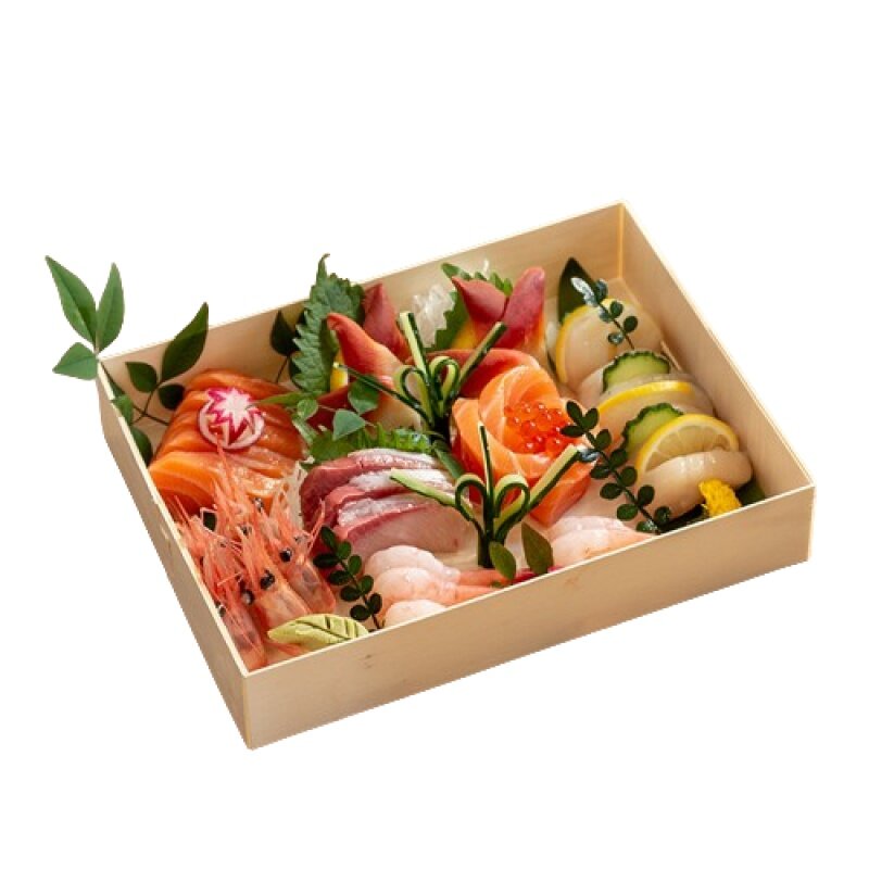 กล่องใส่ซูชิแบบใช้แล้วทิ้งกล่องข้าวกลางวันแบบญี่ปุ่นทำจากไม้กล่องข้าวกลางวันแบบกล่องข้าวกลางวัน