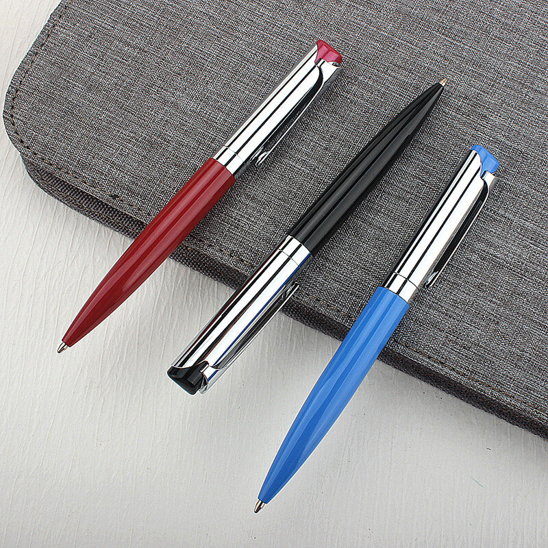 Luxury High Quality 981 Matte Black Student Pen Stainless 0.7mm Ball Point Pen Office Supplies