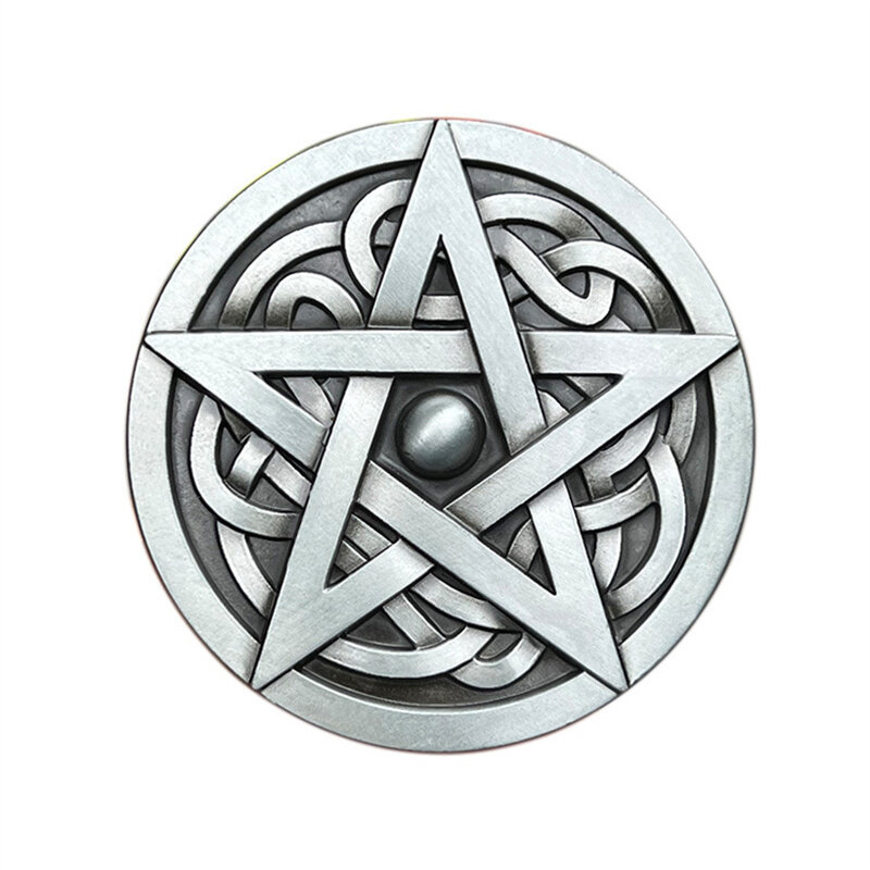 Boucle de ceinture étoile à cinq branches avec nœud celtique