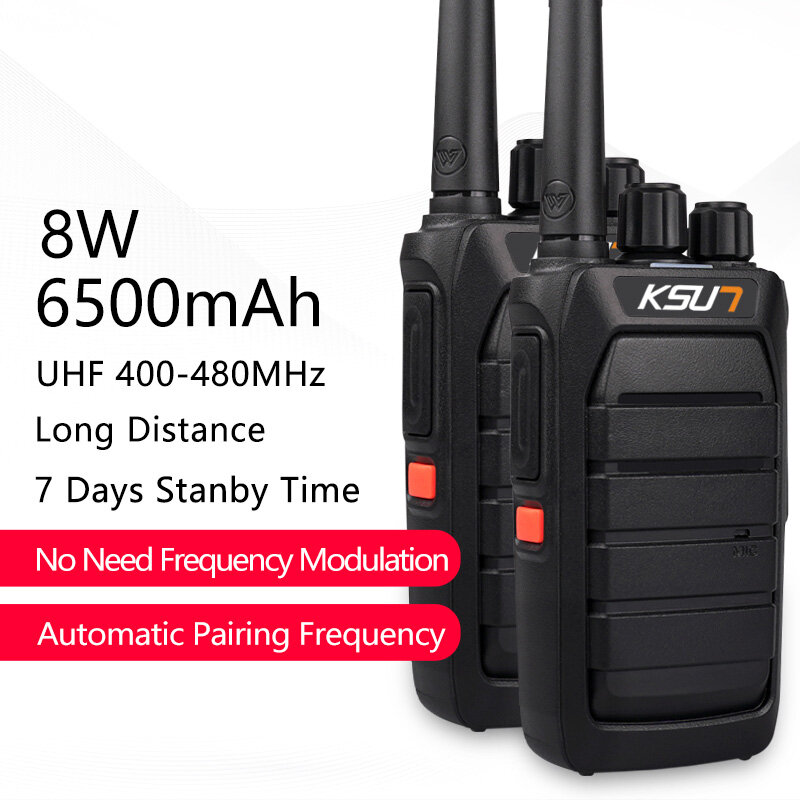 2 buah penerima Radio pemindai Ksun, Walkie Talkie Ham Profesional berguna Radio CB dua arah perangkat komunikasi Transceiver UHF