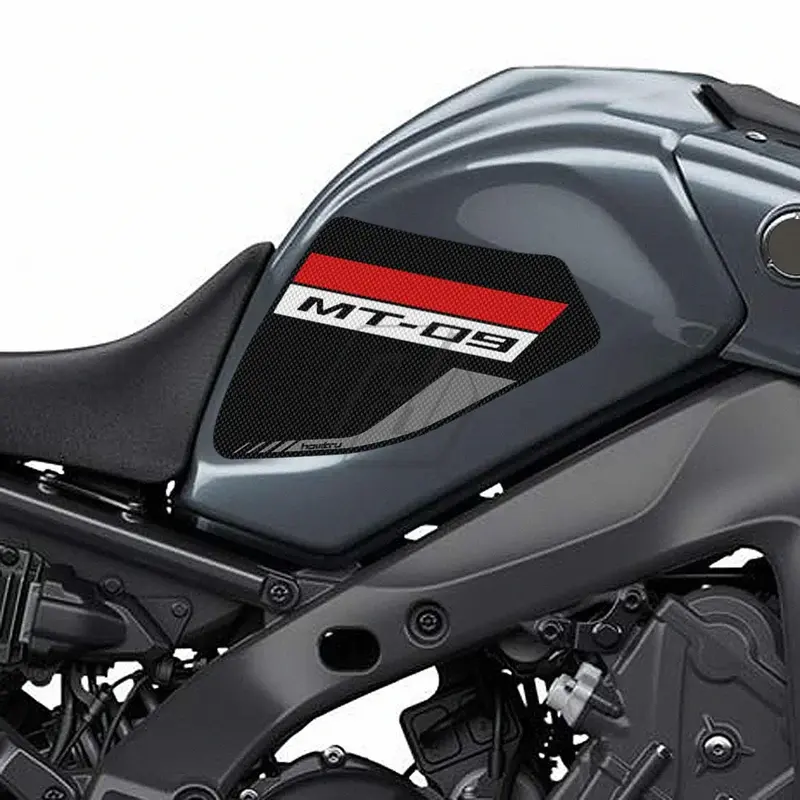 Dla Yamaha MT-09 2021-2022 motocykl antypoślizgowe boczne naklejki na zbiornik paliwa wodoodporna podkładka gumowa naklejka