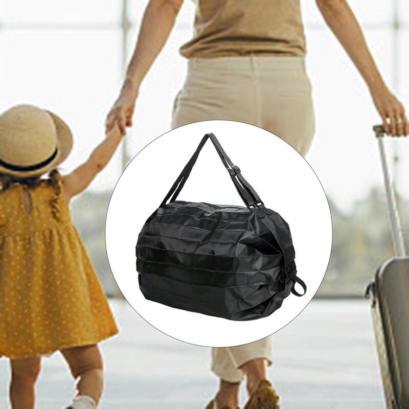 Shopping Bags Waterproof Foldable Grocery Bags Washable Tote One Shoulder Gift Handbag Travel Beach Bags Work Grocery Travel