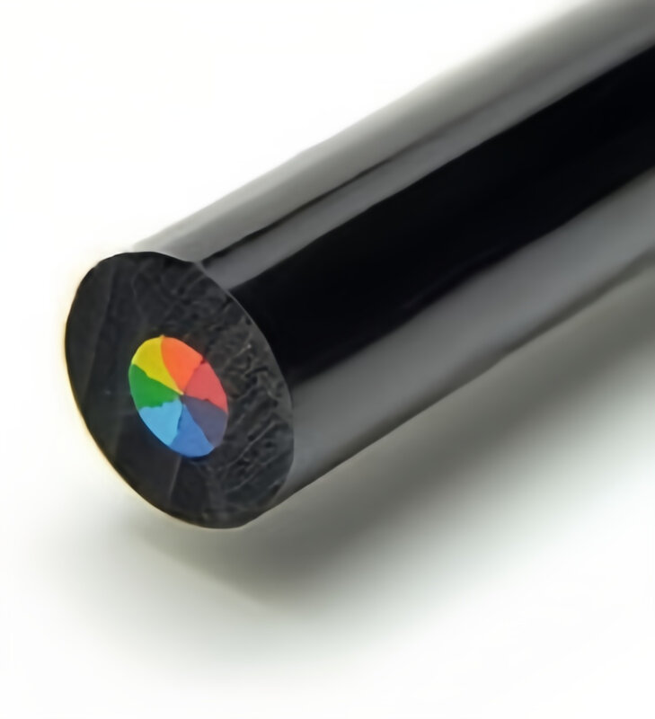 60 sztuk tęczowy ołówek kolorowy ołówek 7 kolorów drewna nietoksyczny ochrona środowiska czarny drewniane, malowane