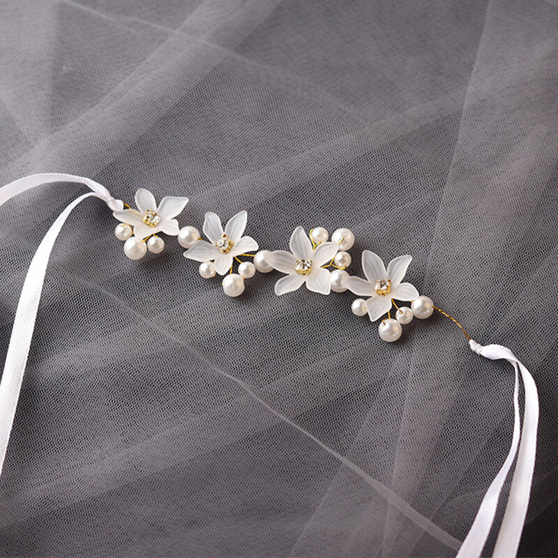 Pergelangan tangan bunga mutiara kristal korsase pengiring pengantin tangan bunga pernikahan indah pengantin gelang pernikahan gadis aksesoris perhiasan