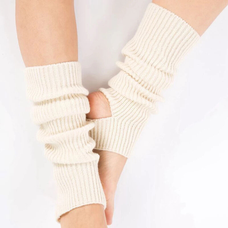 Women warmer Socks Girls Female Knitted Leg Warmers Boot Socks Body Cover For Gym Fitness Dance Ballet Exercising Hose Been