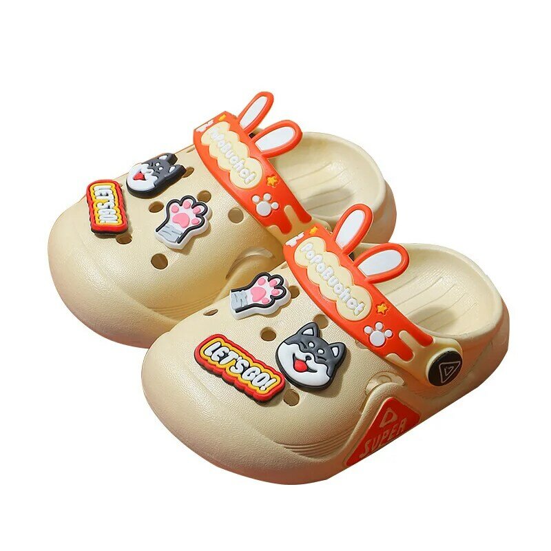 Children's Slippers Summer New Soft Sole Garden Shoes Indoor And Outdoor Anti Slip Kids Shoes Cartoon Boy Girls Baby Sandals