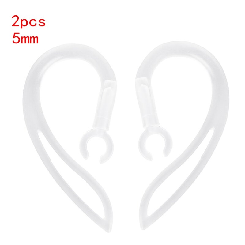 Écouteurs 5mm haute qualité, crochets d'oreille transparents