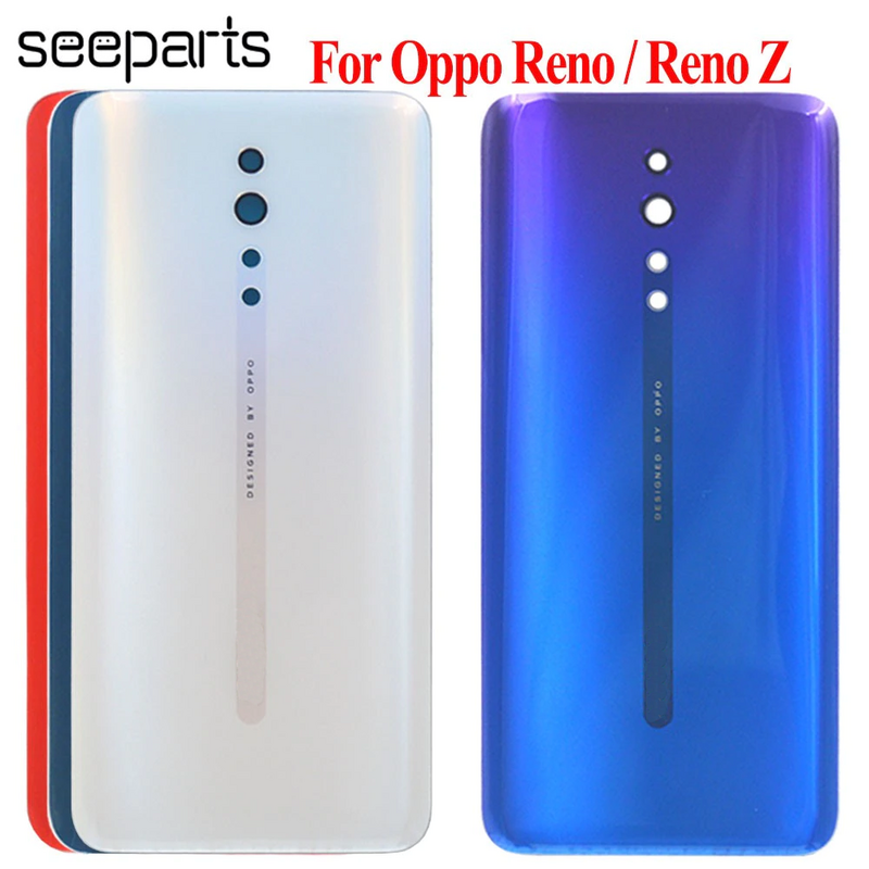 NEW 6.4'' For Oppo Reno / Reno Z Back Battery Cover Door Housing Case Rear Glass Lens Parts Replacement