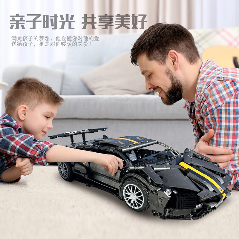 Blocchi tecnici Bugatti Racing compatibili con Lego High-Tech MOC Lamborghini Super car Bricks Model Kid Toy Boys Gift