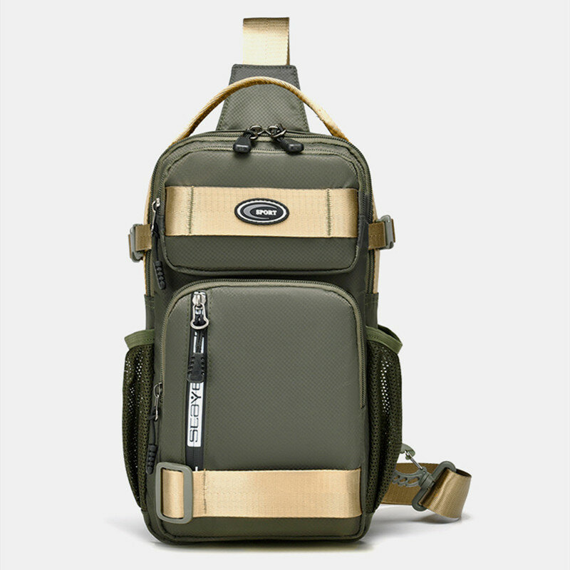 2024 New Outdoor Large Chest Bag Leisure Shoulder Bag Oxford Cloth Crossbody Bag Multi-function Waterproof Backpacks