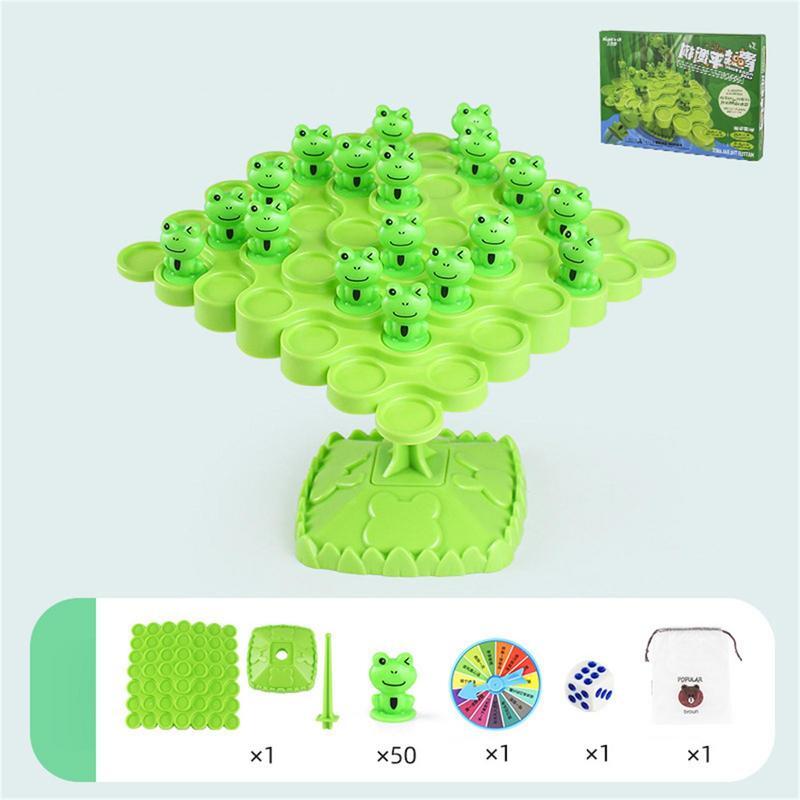 Criativo Frog Balance Tree Game for Kids, Montessori Math Counting Toys Set, jogo educativo interativo para pais e filhos, presente
