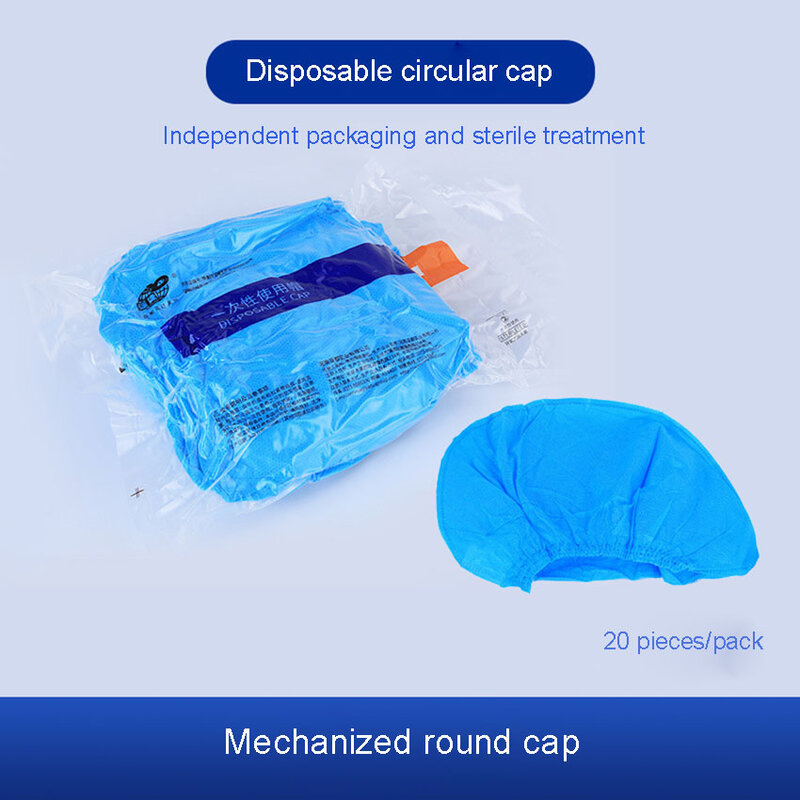 Disposable Cap Medical Strip Cap Round Top Cap Non-woven Surgical Cap Beauty Salon Dust Cap