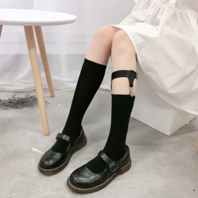 Женские пикантные эластичные подвязки в стиле панк и готика из искусственной кожи, подвязки для ног, аксессуары для одежды, подвязки для ног, пикантные чулки, подвязки