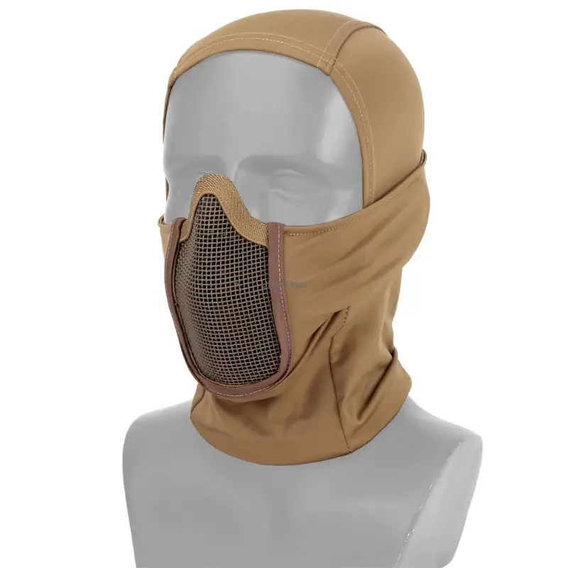 Taktische Full Gesicht Stahl Mesh Maske Jagd Airsoft Paintball Maske Kopfbedeckungen CS Spiel Motorrad Schießen Radfahren Schutz Masken
