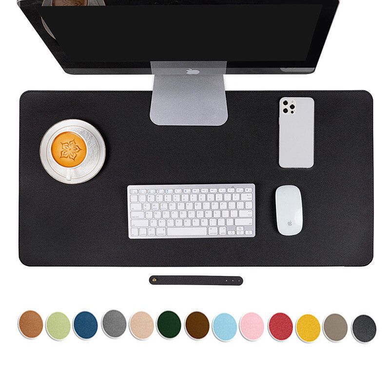 PU Leather Office Desk Mat, impermeável Mouse Pad, Desktop Keyboard, Gaming Mousepad, Acessórios para PC, Tamanho Grande
