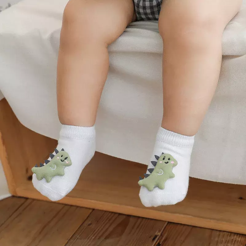 Chaussettes en coton avec motif d'animaux de dessin animé pour bébé et nouveau-né, accessoire pour enfant en bas âge, nouvelle collection printemps et automne