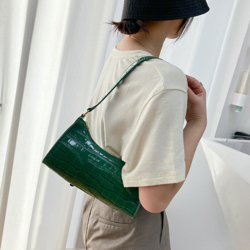 Mode Einkaufstasche Retro lässig Frauen Totes Umhängetaschen weibliche Kette Handtasche
